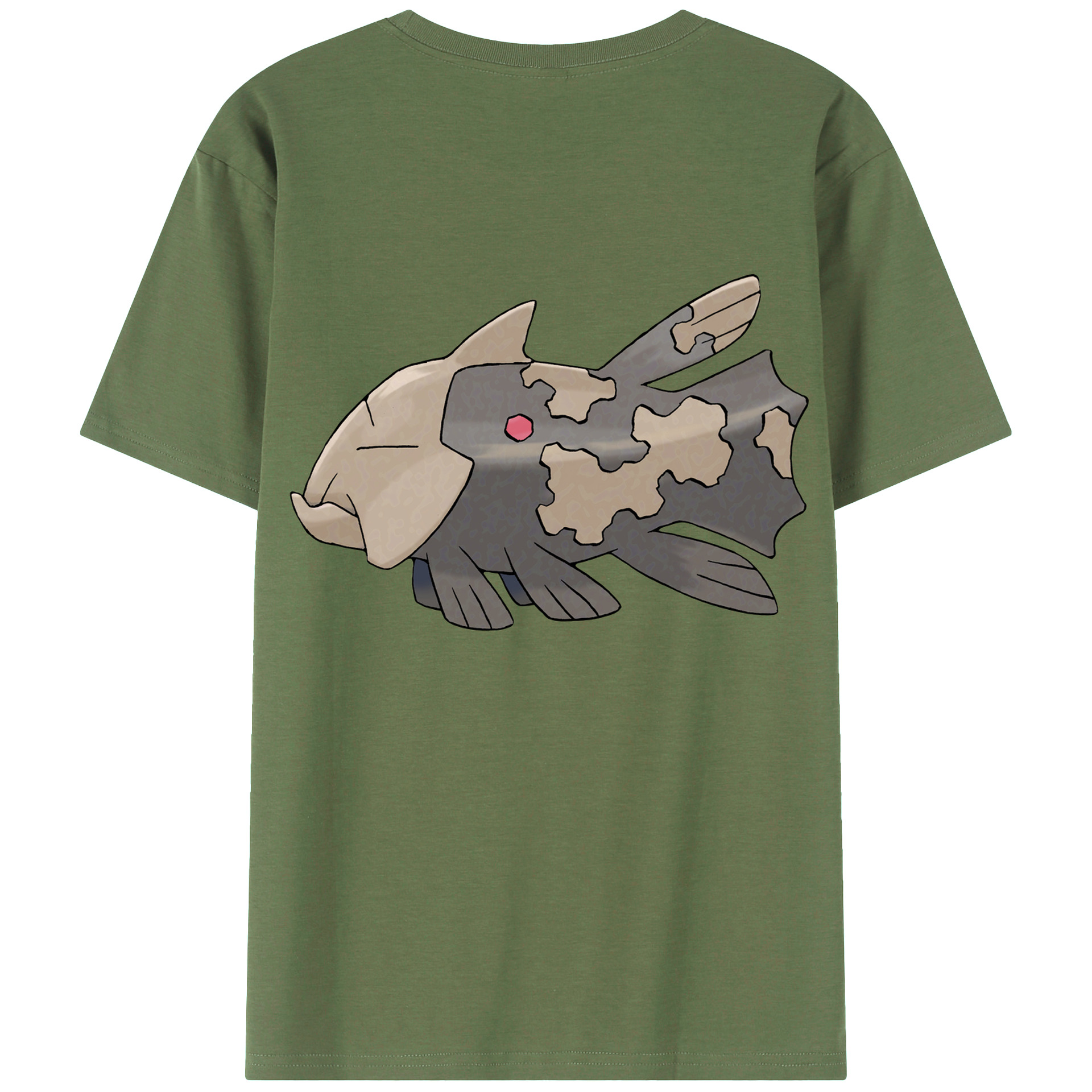 （画像用） ポケットモンスター Pokémon 綿100％ メンズ半袖Tシャツ（バックプリント） 通気性